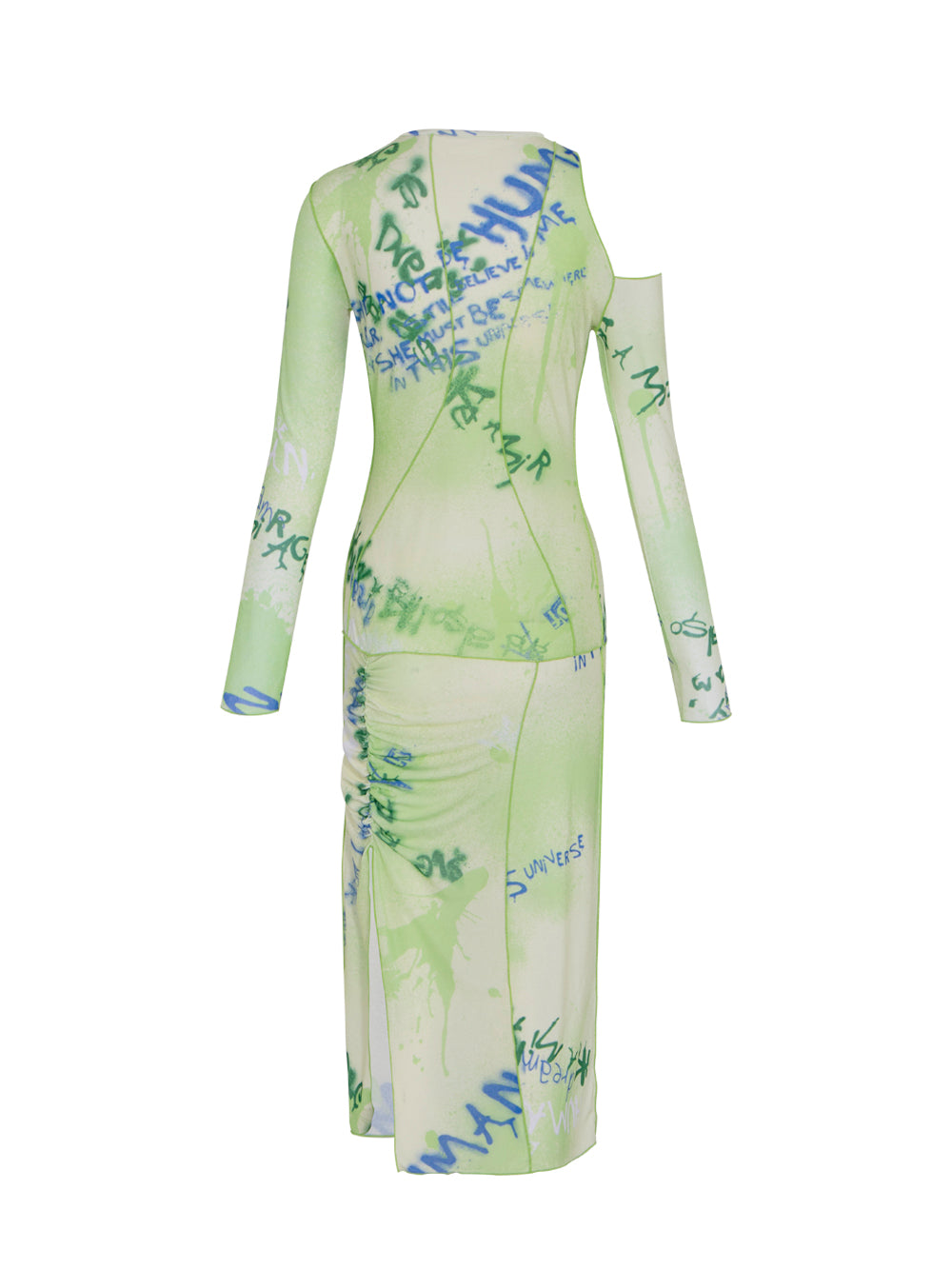 Women Lettuce Printed Jersey Dress (Lemon)