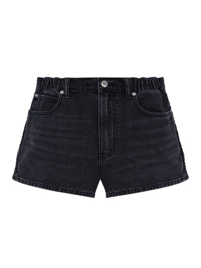Women Logo-Embossed Marathon Shorts (Grey Aged)