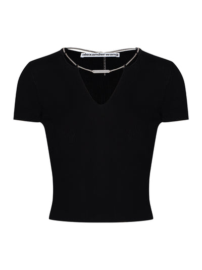 Women Logo Nameplate Pullover (Black)