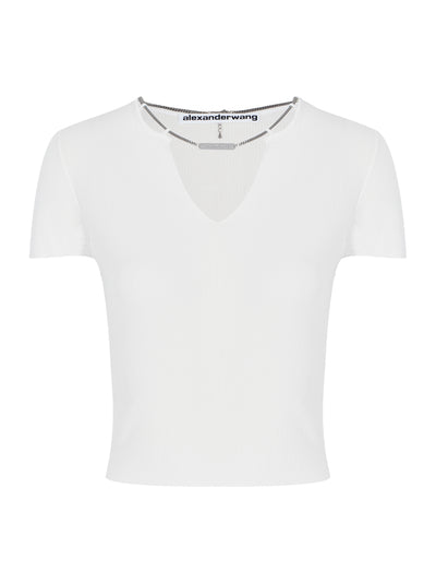 Women Logo Nameplate Pullover (White)