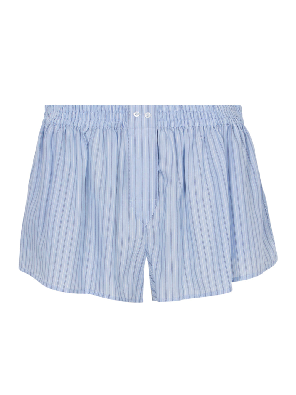 Women Mid-Rise Boxer Shorts Oxford (Blue Multi)