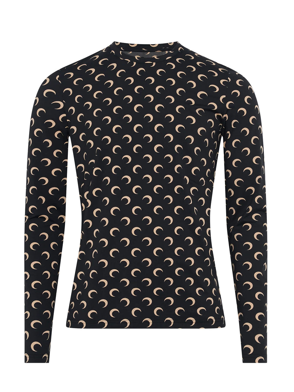 Women Moon Printed Jersey Second Skin Regular Top (Inverse Tan)
