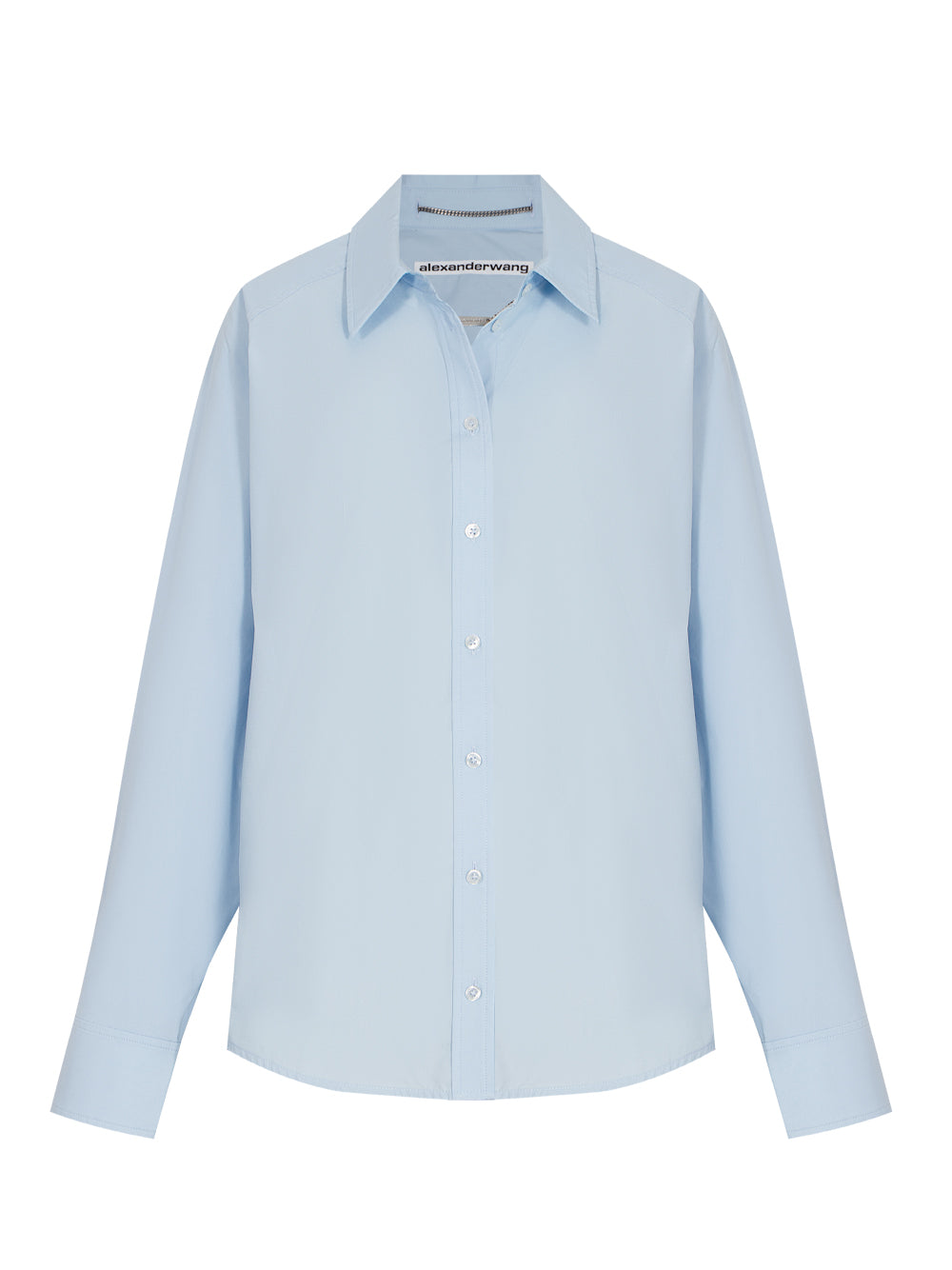 Women Oversized Button Down Shirt (Oxford Blue)