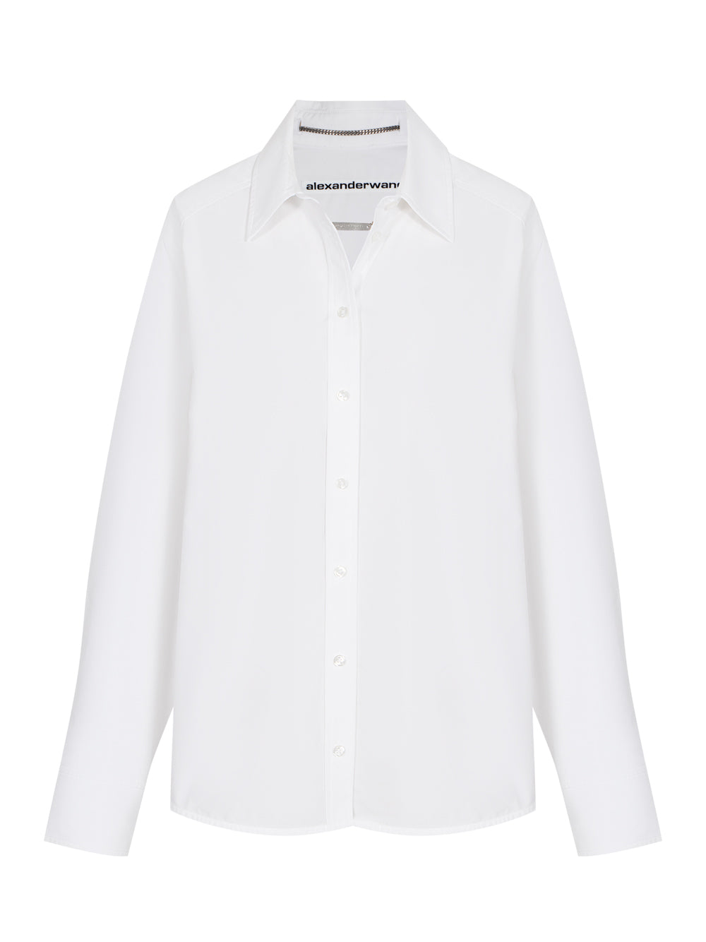 Women Oversized Button Down Shirt (White)