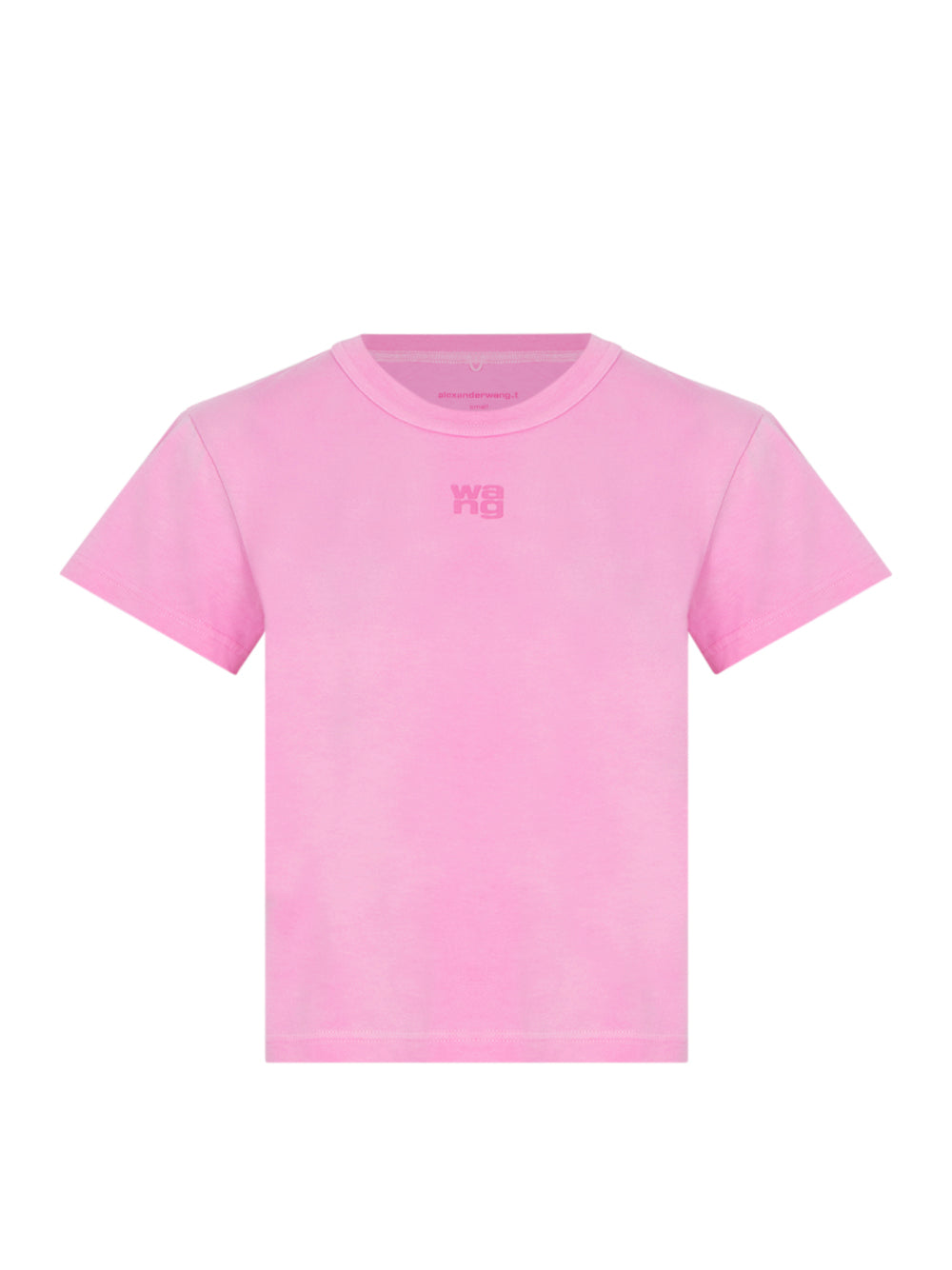 Women Puff Logo Shrunken Tee In Cotton Jersey (Washed Lotus)