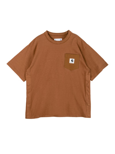 Women Sacai x Carhartt WIP Cotton Jersey T-Shirt (Dark Beige)