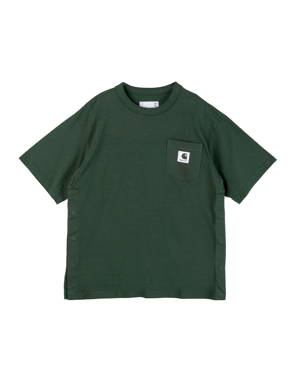 Women Sacai x Carhartt WIP Cotton Jersey T-Shirt (Green)