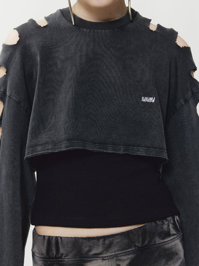 Cropped T-shirt Black