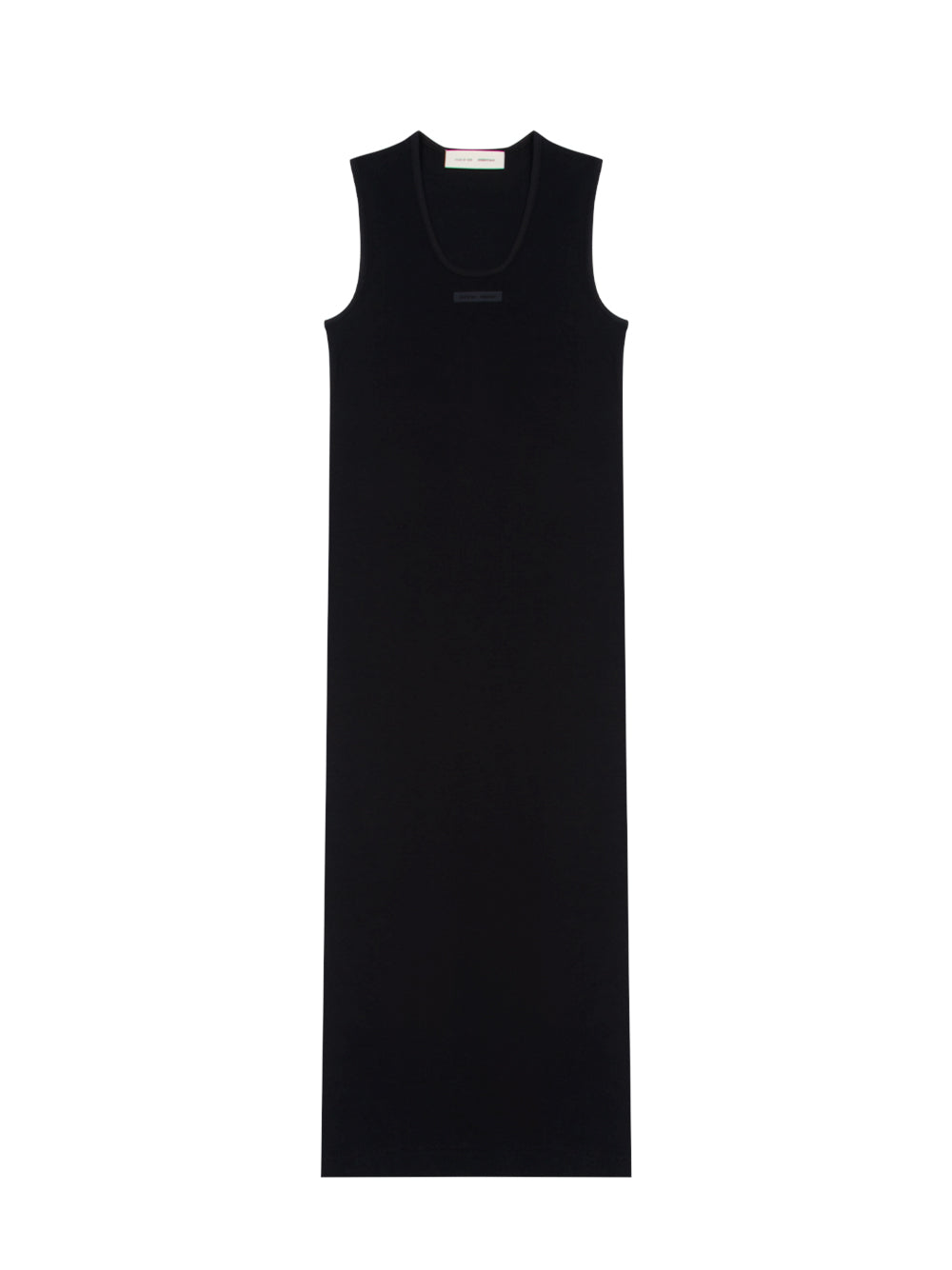 Womens Rib Tank Dress (Jet Black)