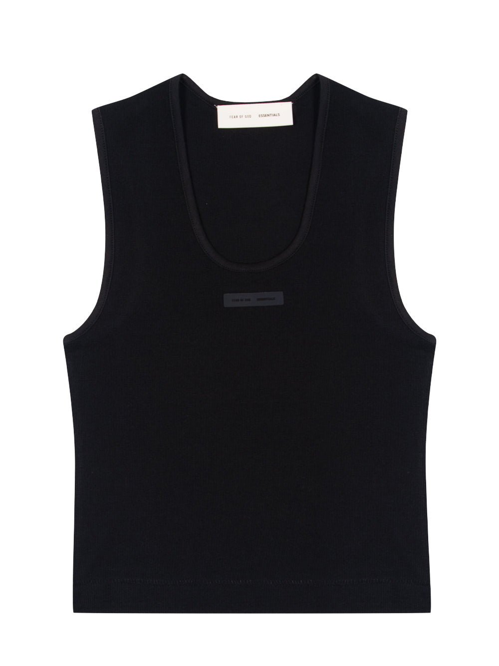Womens Rib Tank (Jet Black)