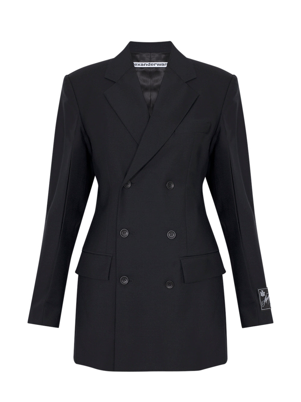 Wool Mohair Blazer Dress (Black)