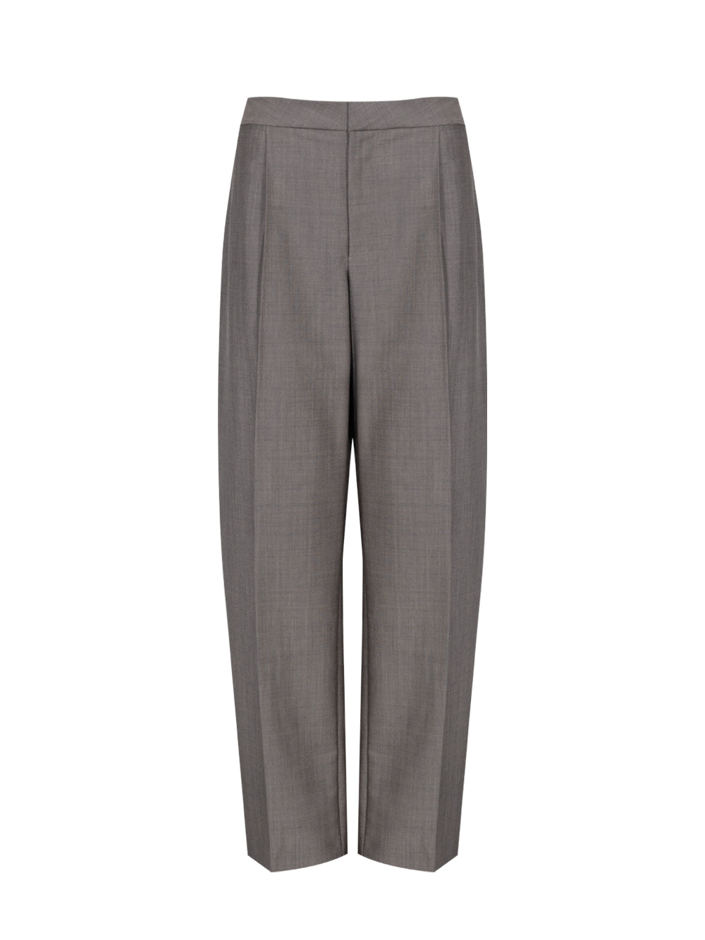 Wool Mohair Tailored Pant (Mink Melange)