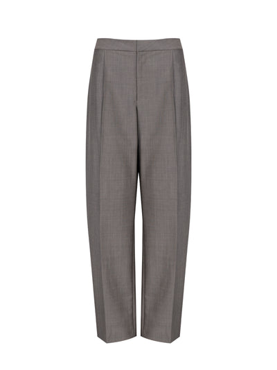 Wool Mohair Tailored Pant (Mink Melange)