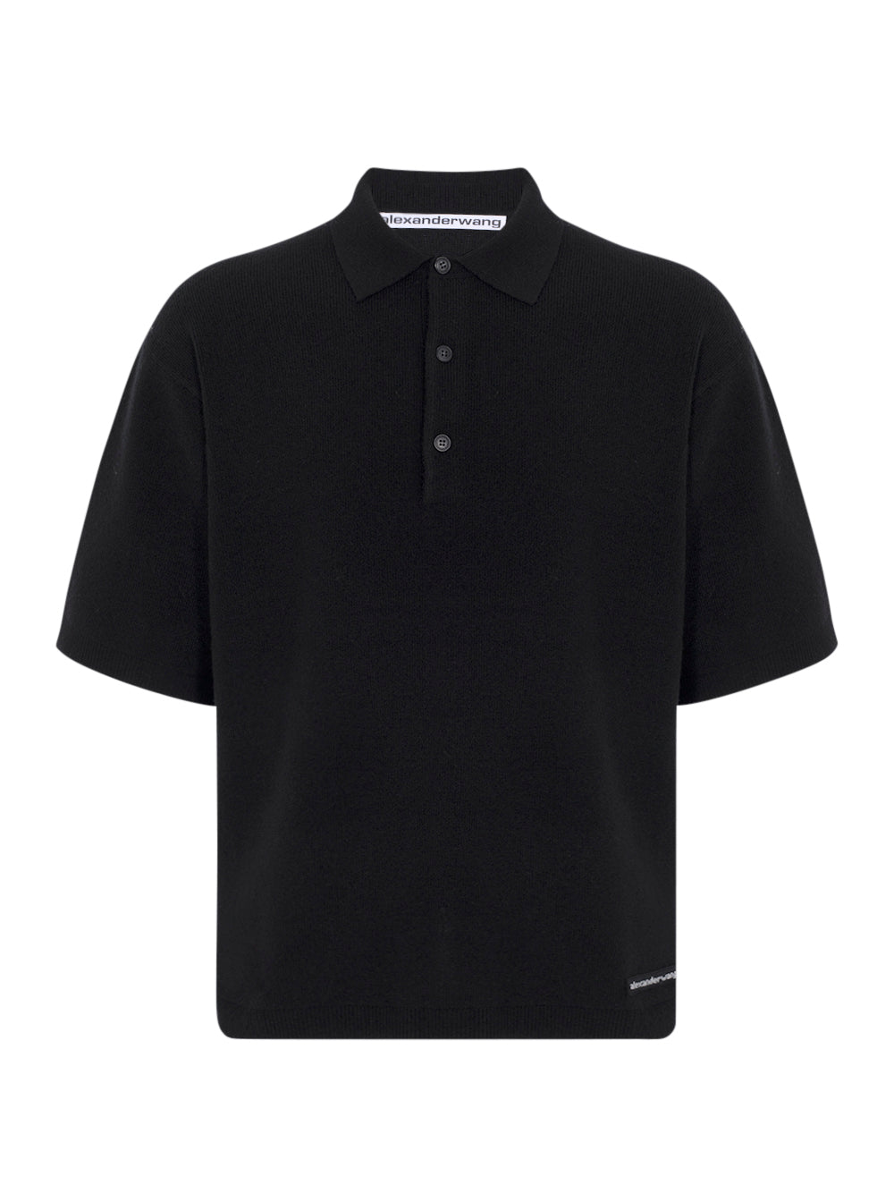 Wool Polo Shirt (Black)