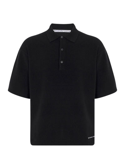 Wool Polo Shirt (Black)