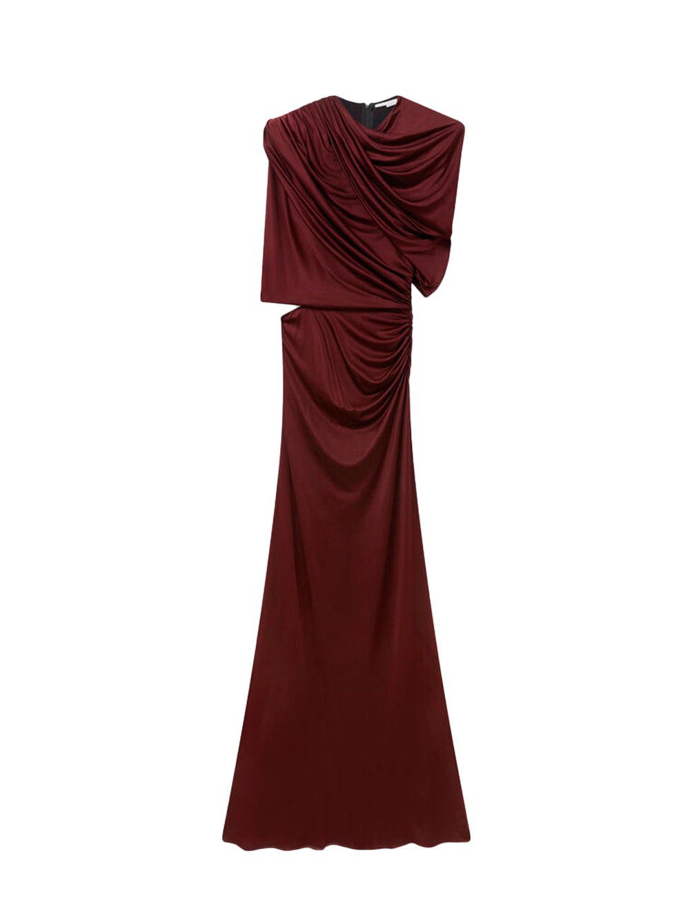 Wrap-Over Maxi Dress (Dark Cherry)