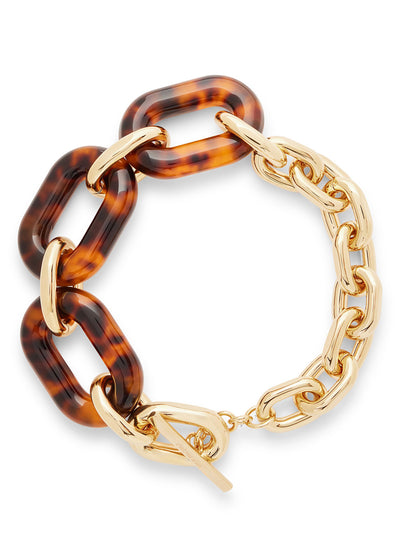 XL Link Oversized Tartaruga Necklace (Gold/Turtle)