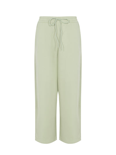 Y-3 French Terry Wide Leg Pants (Magic Lime)