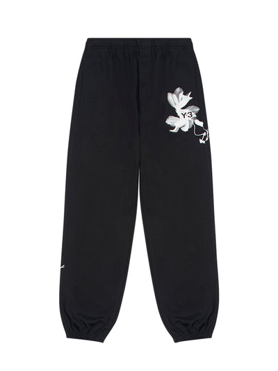 Graphic French Terry Pants (Black)