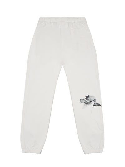 Graphic French Terry Pants (Off White)