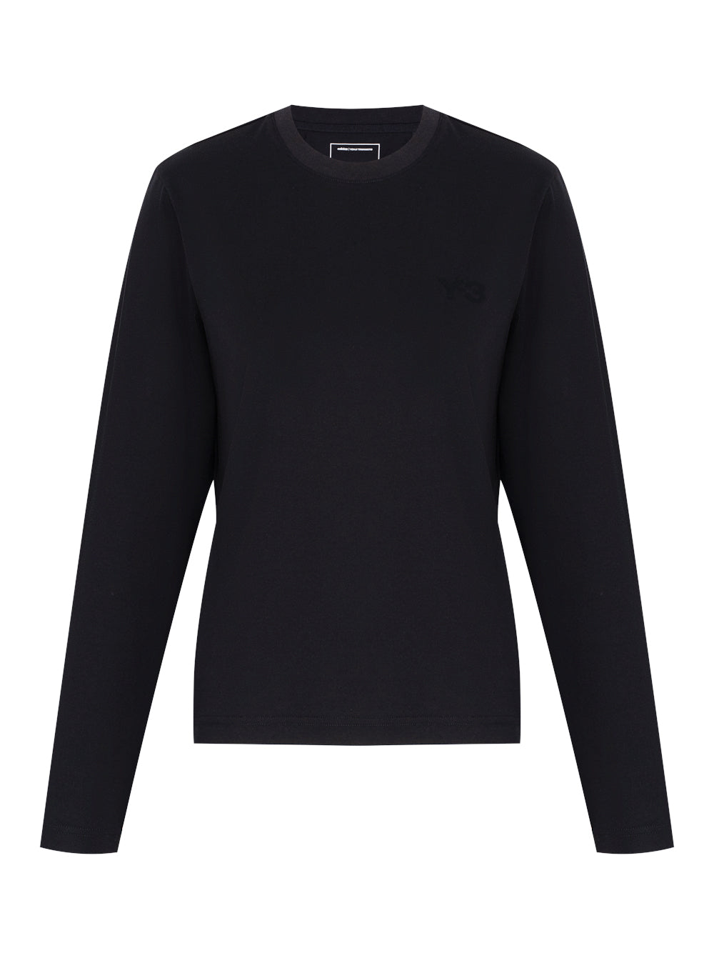 Y-3 Logo Long Sleeve Tee (Black)