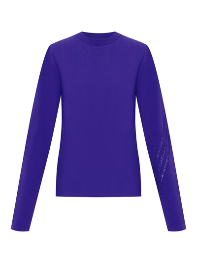 Long Sleeve Tee (Collegiate Purple)