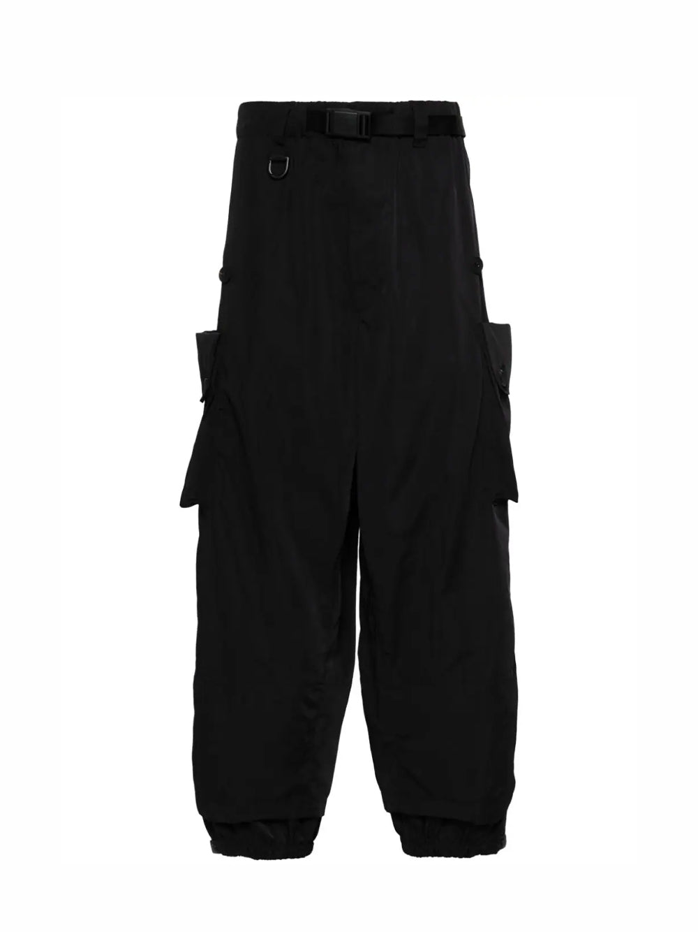 Nylon Twill Cuffed Pants (Black)