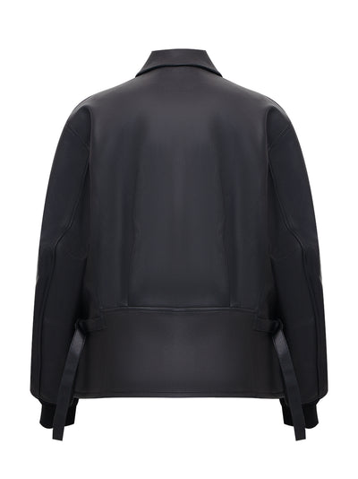 Pleather Jkt Black