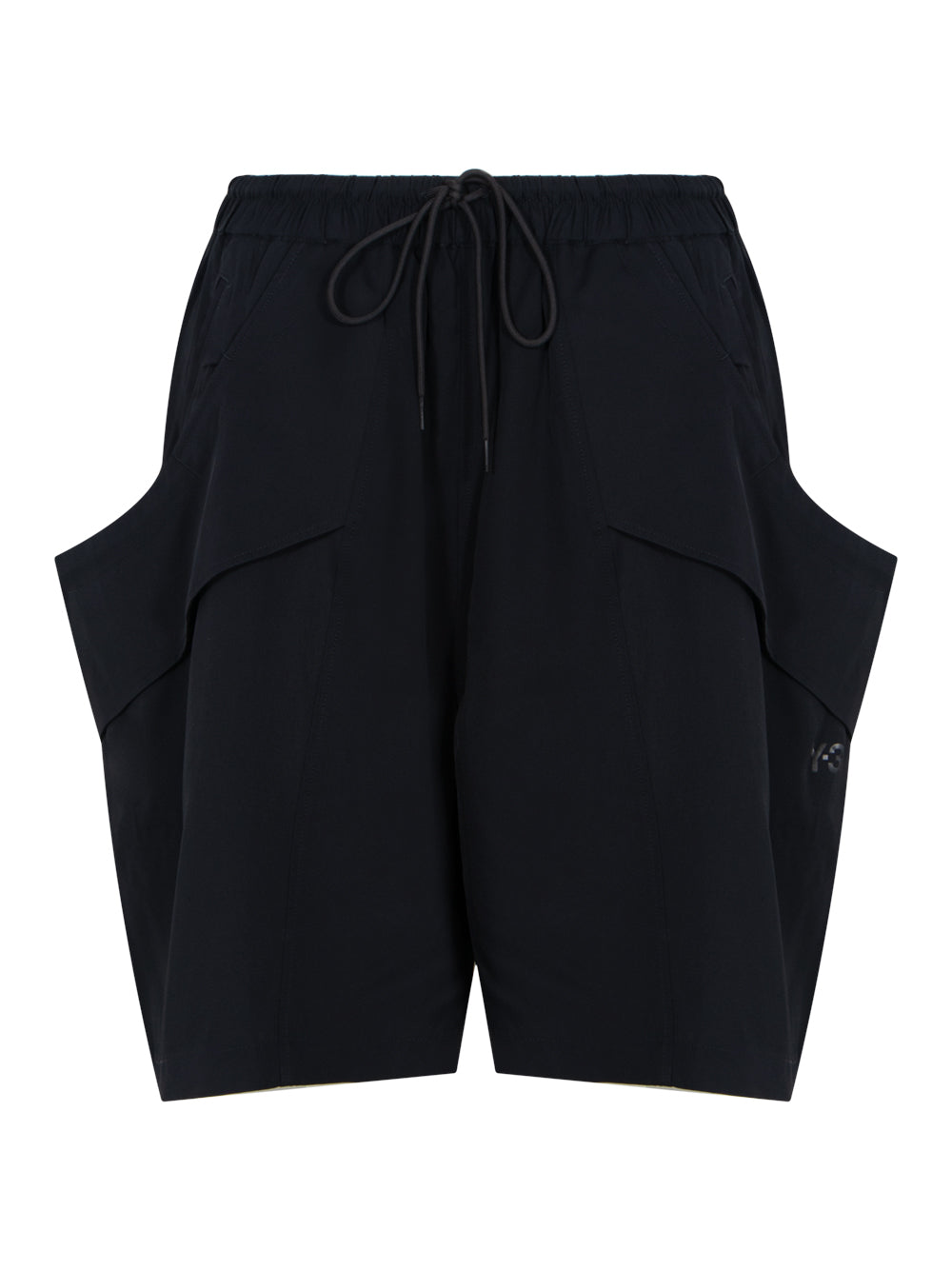 Y-3 Rayon Twill Shorts (Black)