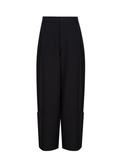 Y-3 Sport Uniform Wide Leg Trousers (Black)