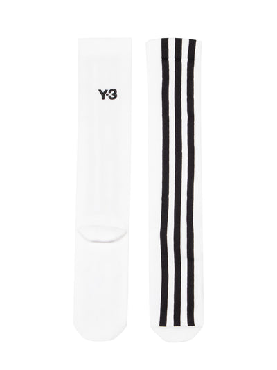 Y-3 Stripe Sock (White)