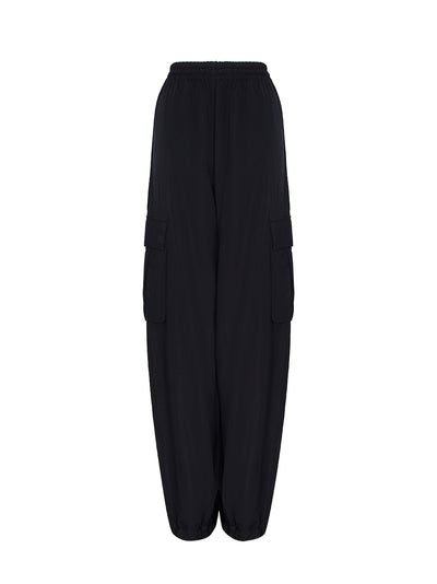 Washed Twill Cargo Pant (Black)