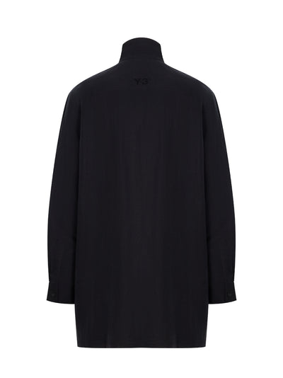 Washed Twill Overshirt (Black)