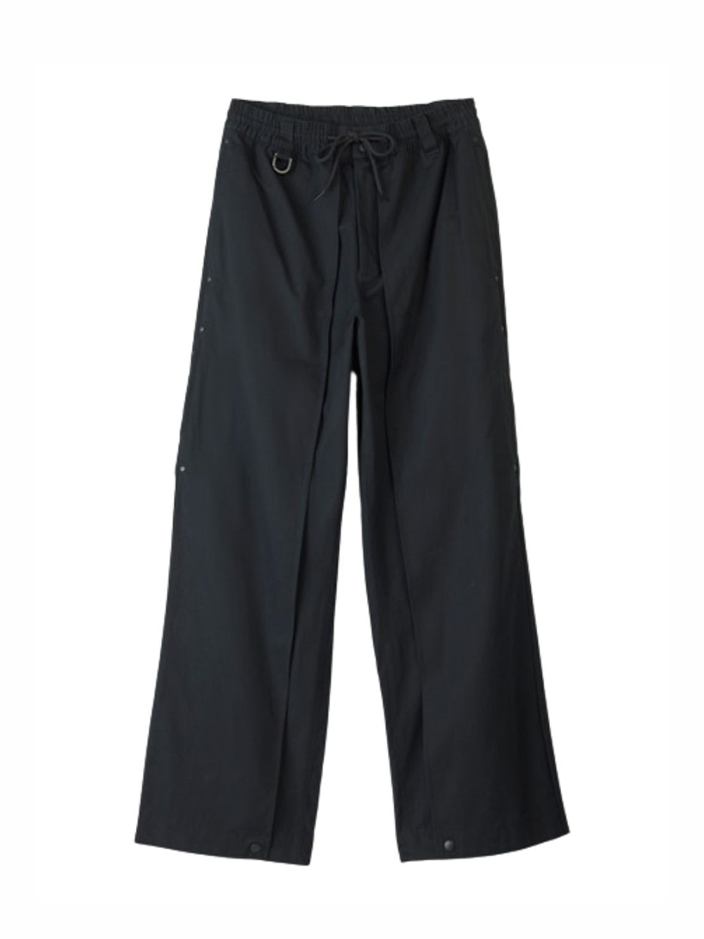 Workwear Pants With Snap Buttons (Black)