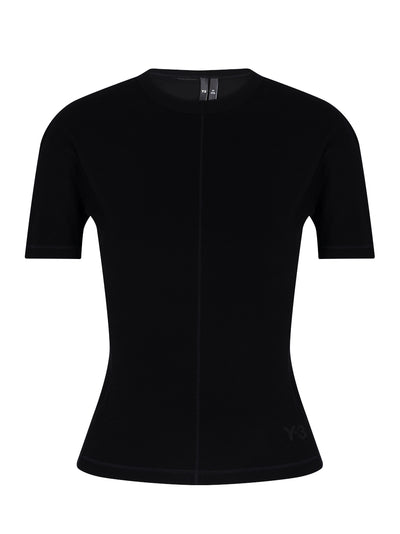 Y3-FittedShortsleeveTeeCore-Black-1
