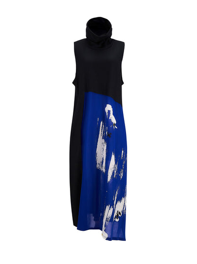    Y'S-LadiesWovenDress-Blue-1