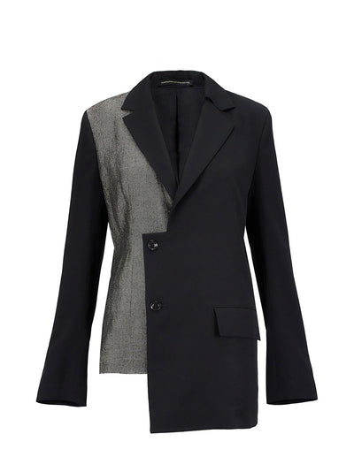 Y'S-LadiesWovenJacket-Black-1