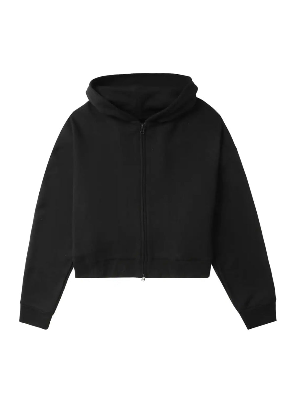 Logo-embroidered Cotton-blend Hoodie (Black)