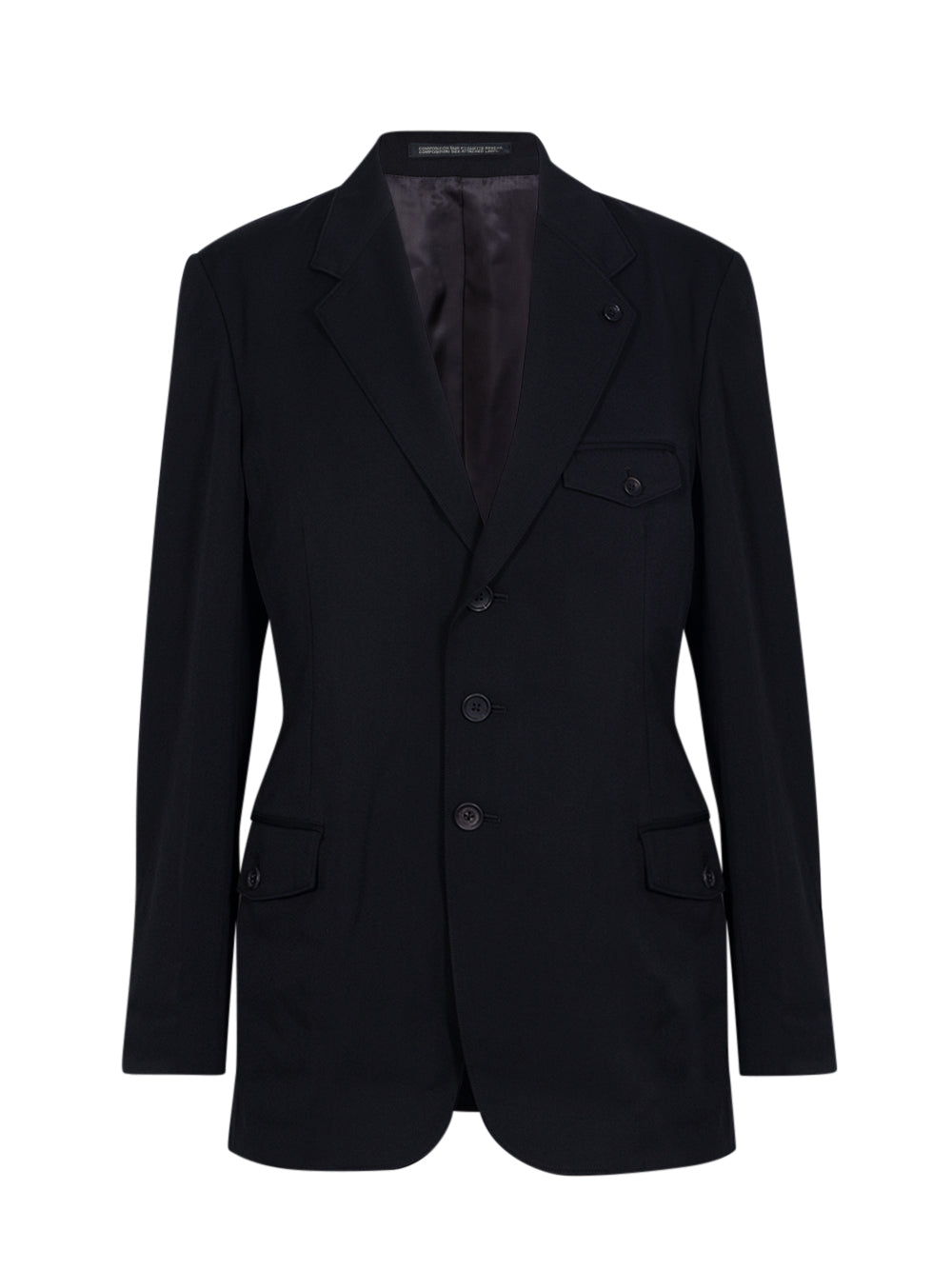 Yohji Yamamoto-MensWovenJacket-Black-1