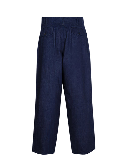 Yohji Yamamoto-MensWovenPants-Indigo-2