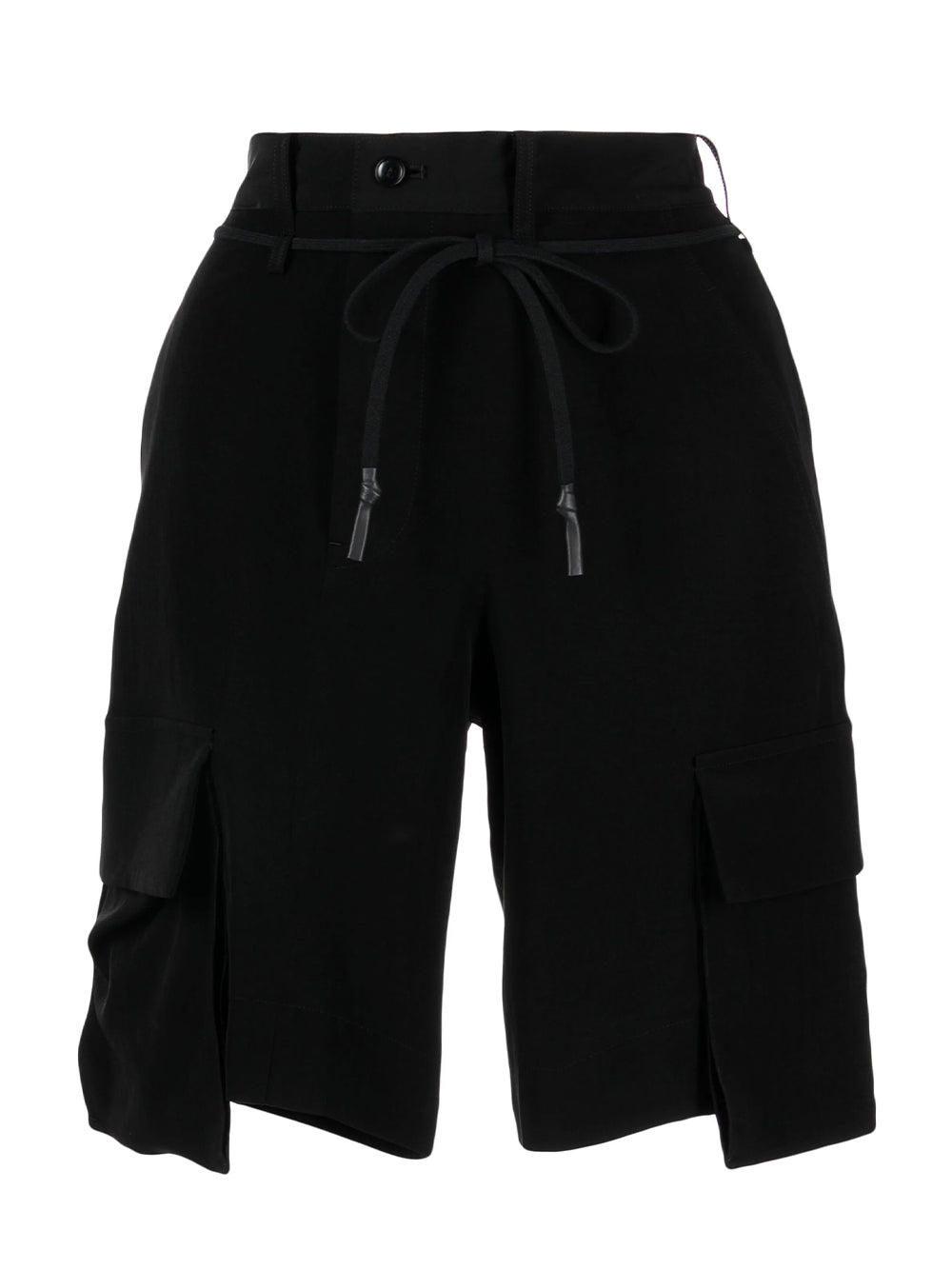 Cargo Pocket Cotton Shorts (Black)