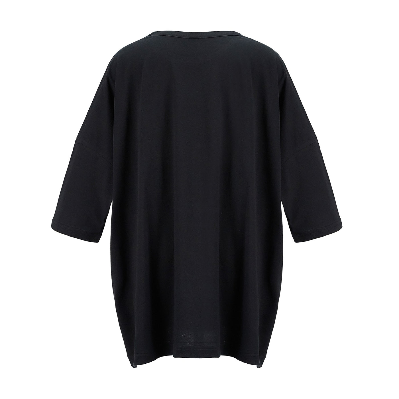 Ys-Block-Printed-Round-Neck-T-Shirt-Black-2