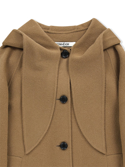 Sasha Hoodie Coat Brown