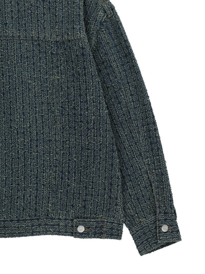 Denim Tweed Jacket Blue