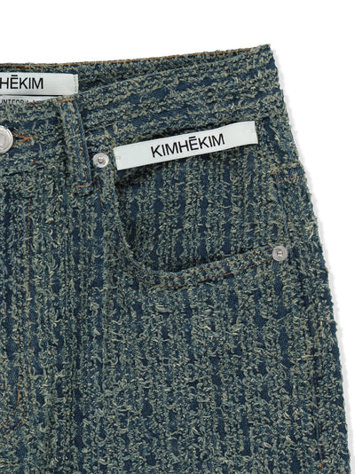 Denim Tweed Jeans Blue