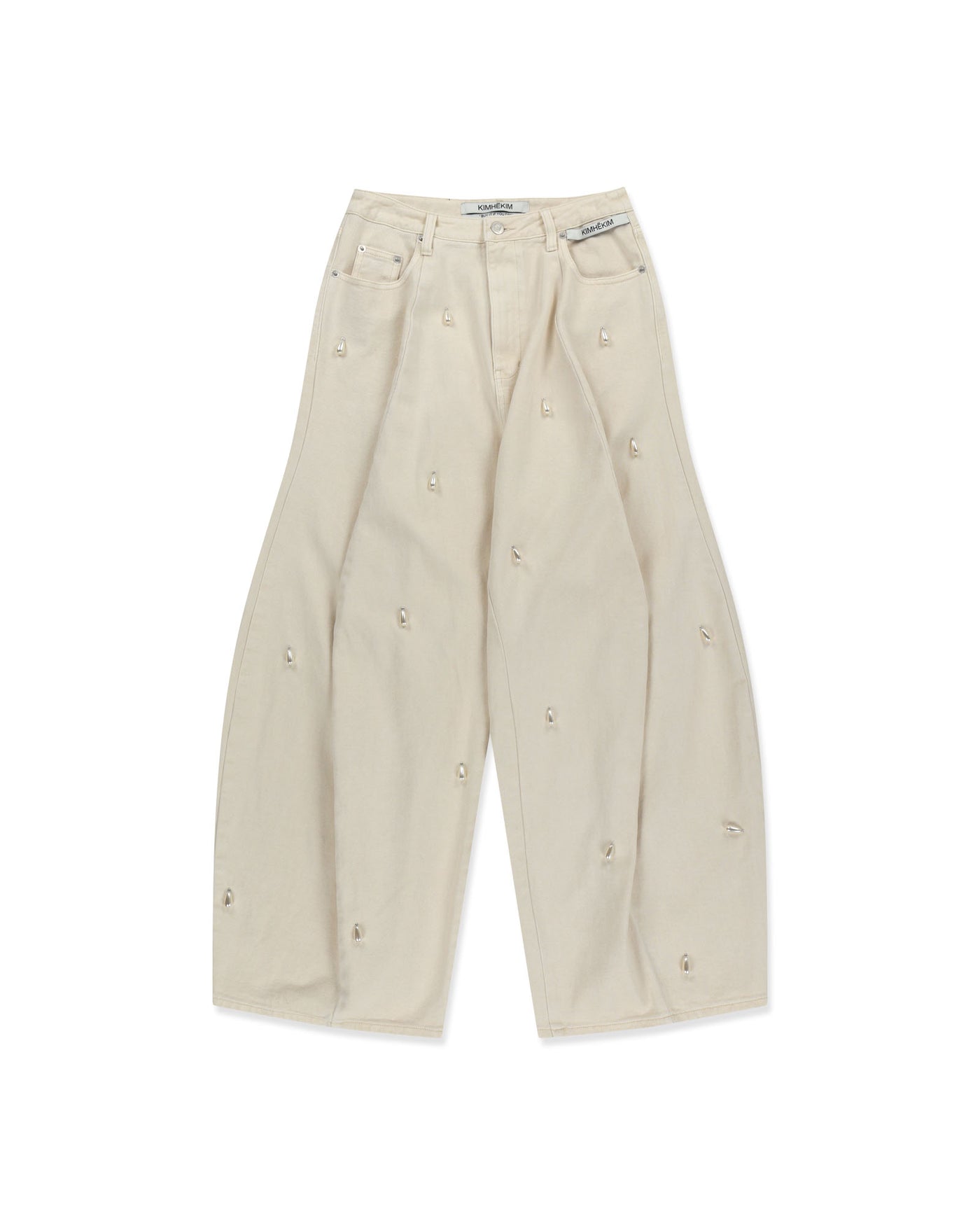 Ariel Denim Pants Ivory