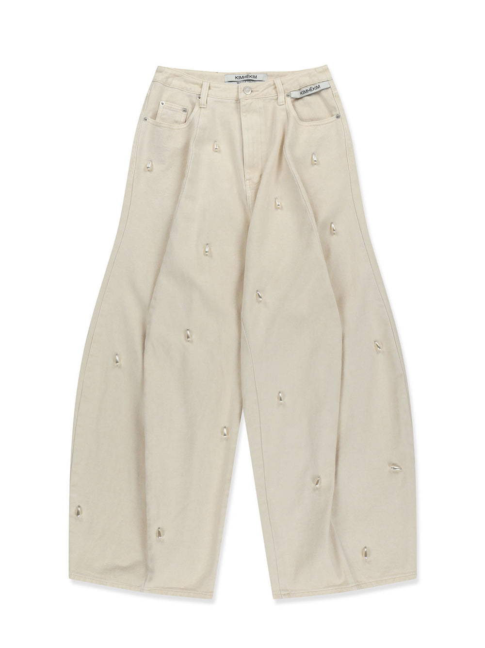Ariel Denim Pants Ivory