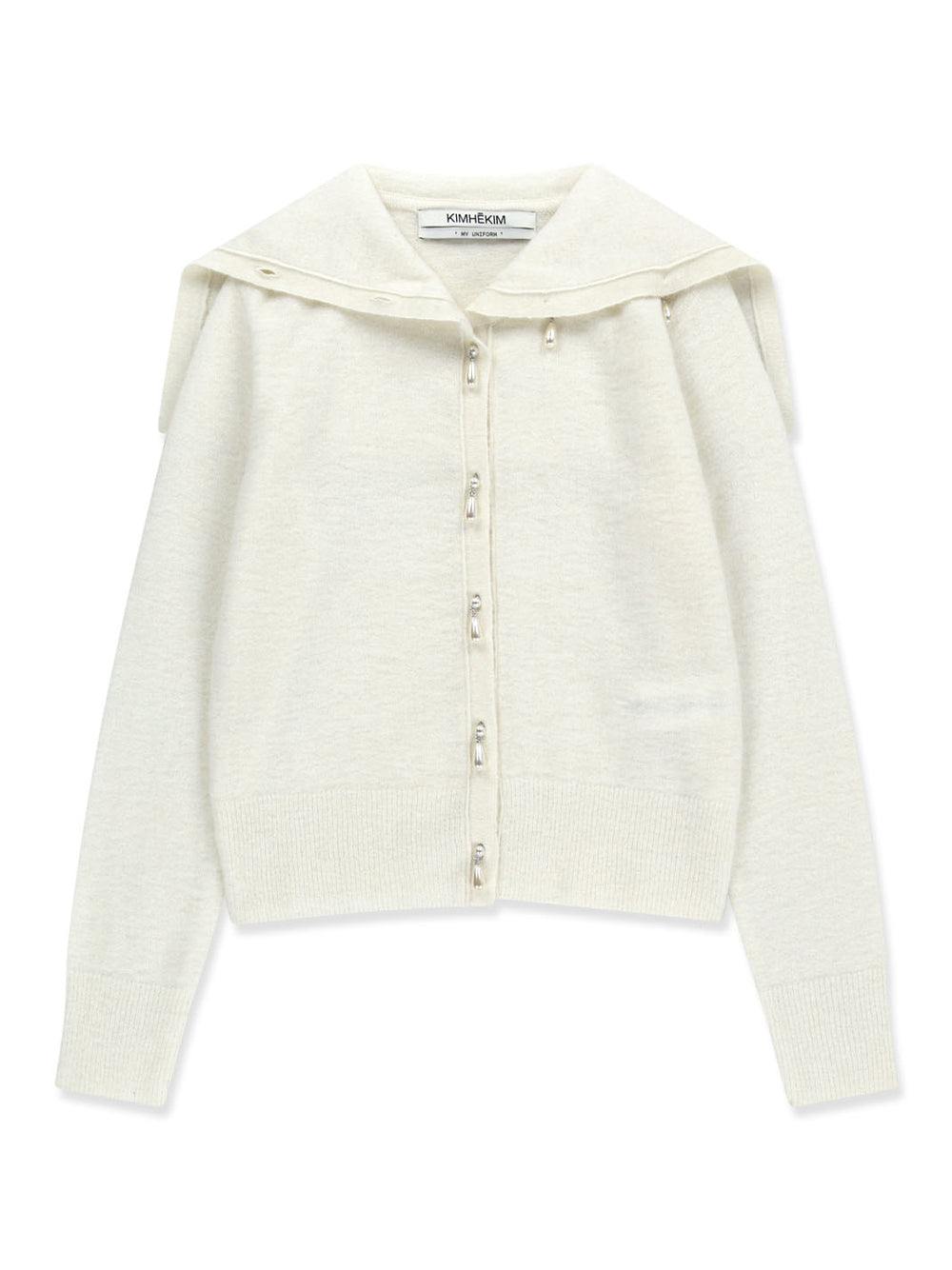 Sailor Collar Cardigan Ivory
