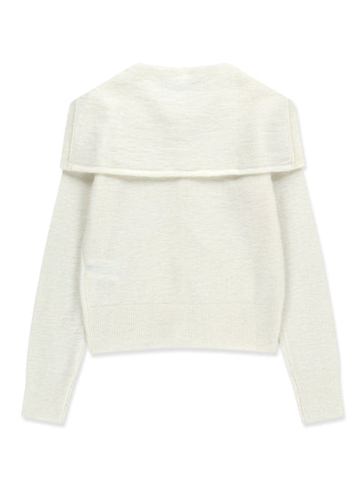 Sailor Collar Cardigan Ivory