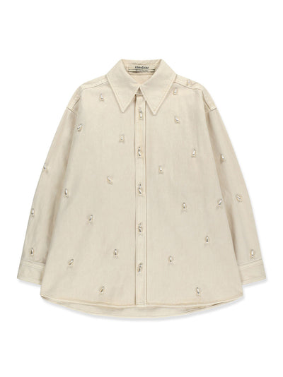 Ariel Denim Shirt Ivory